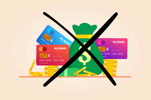 No Buy July Money Crossed Out